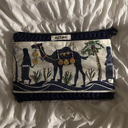 Navy blue -Arabian night pouch