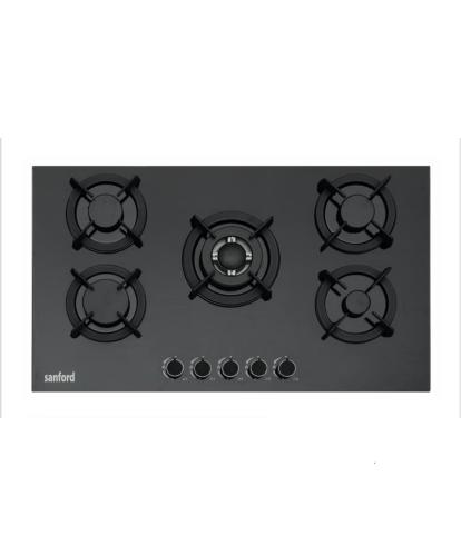 فرن غاز سطحي سانفورد 60*90 بلت ان 5 عيون زجاج