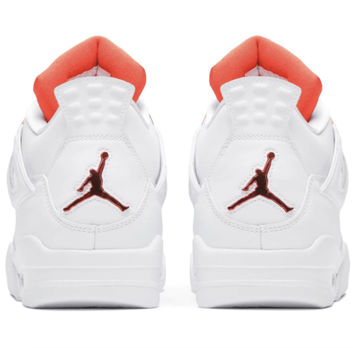 حذاء اير جوردان 4 برتقالي معدني