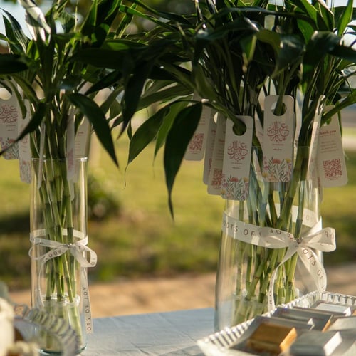 توزيعات العيد ( ساق البامبو ) - فازة صغيرة