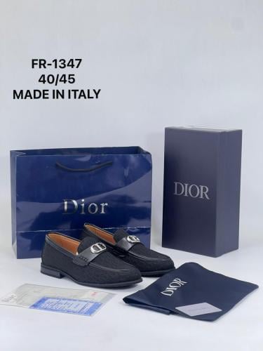 Dior Dark Oblique Buckle Loafer