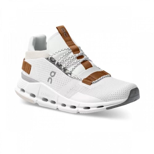 On Cloudnova Sneakers in White Pearl — Mesh Upper...