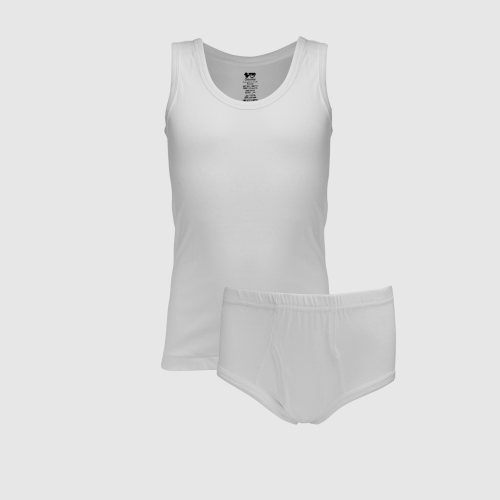 طقم ولادي قطن ريب علاقي مع كلسون