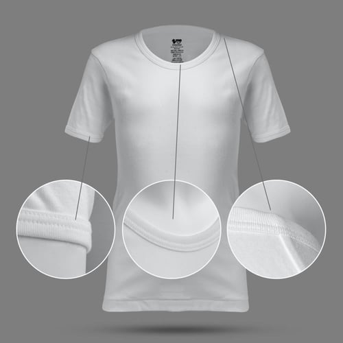 طقم ولادي قطن ريب نصف كم مع شورت