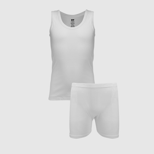 طقم ولادي قطن علاقي مع شورت