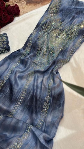 حرير يوريو كرستال امام وخلف مع السروال