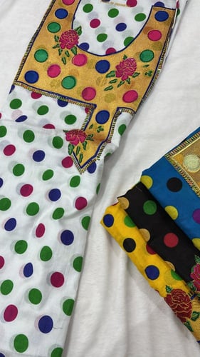 قطن لبتري تطريز عربي مرصع بالكرستال( الاقطان تغسل...