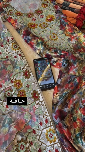 شيفون زري بطانة حرير ايطالي موديل دبل كم وموديل حا...