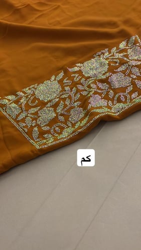 حرير الماس مع بشت شيفون موديل السروال بحزام متروس...