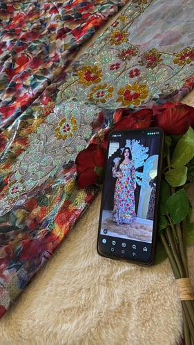 شيفون زري بطانة حرير ايطالي موديل دبل كم وموديل حا...