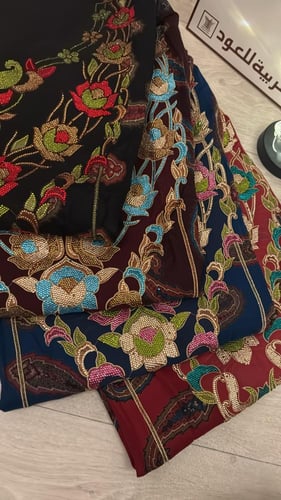 كشميري مطرز سلسله ومتروس كرستال