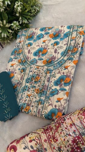 حرير اندنوسي كرستال ولولو مع الشيله