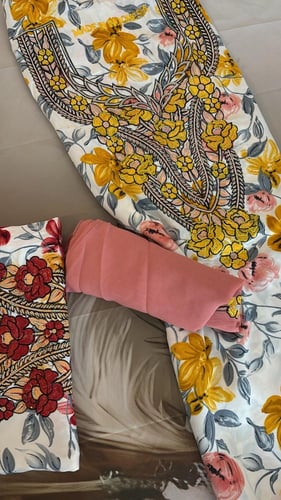 حرير اندنوسي مطرز ومرصع بالكرستال مع الطرحه