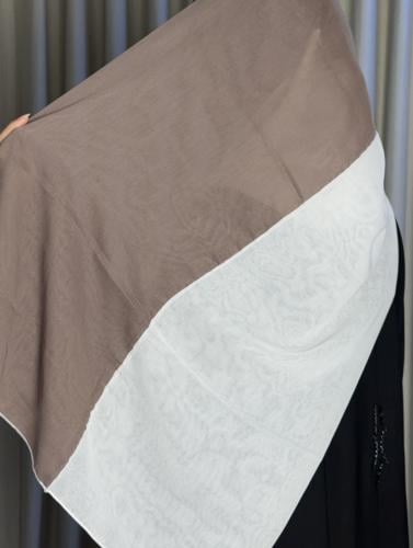 طرحة سادة بلونين
