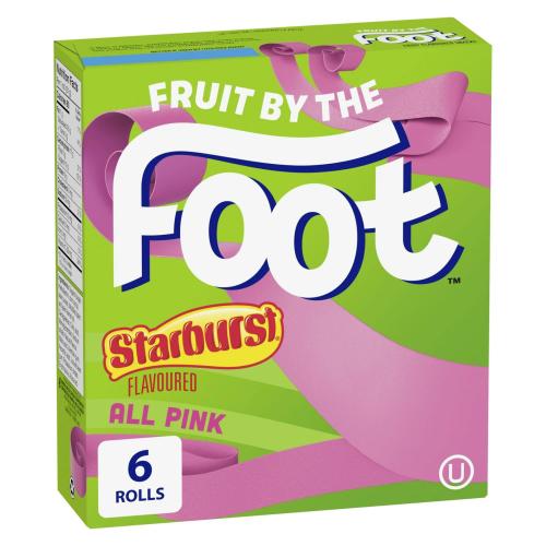حبة فوت بنكهة ستاربرست - One piece of Fruit by the Foot Starburst Flavoured