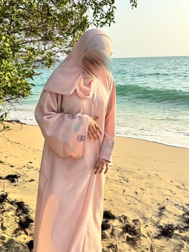 Pink abaya