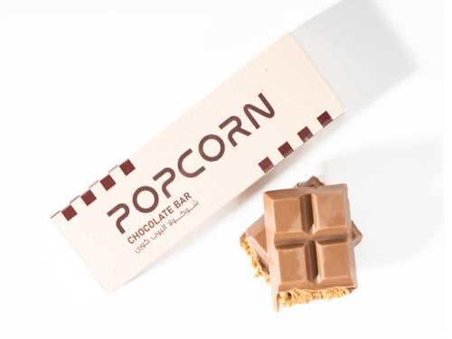 لوح شوكولاتة - البوب كورن