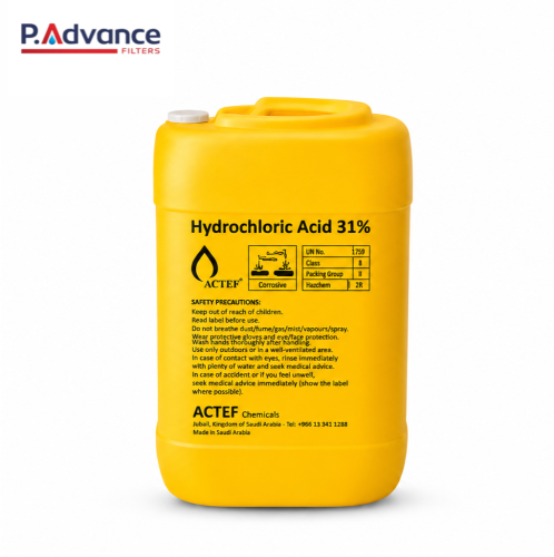حمض هيدروكلوريك 31-33% HCL | 35 كجم 30 لتر لتنظيف...