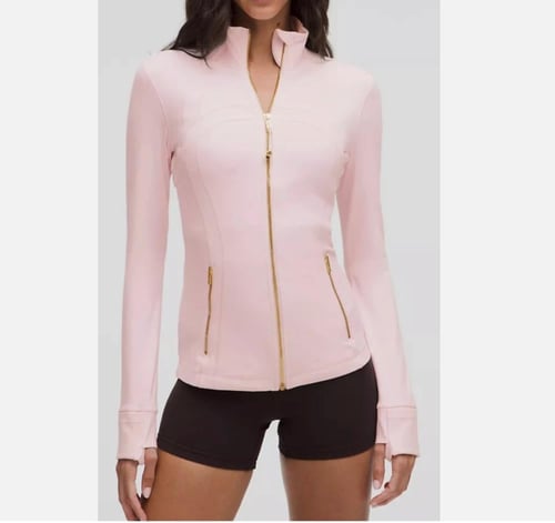 lulumelon jacket gold zipper