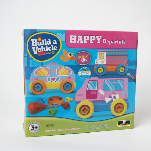 مجموعة بناء سيارة لعبة تعليمية مخصصة بتركيب المركب...