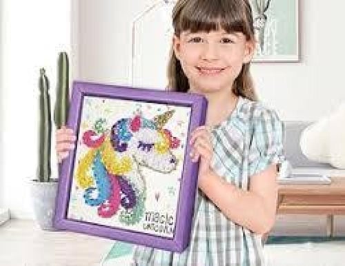 مجموعة الإبداع بالخيوط: لوحة يونيكورن