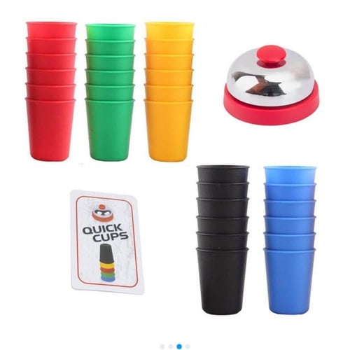 لعبة تحدي الأكواب من خلال مطابقة الصور بترتيب الأك...