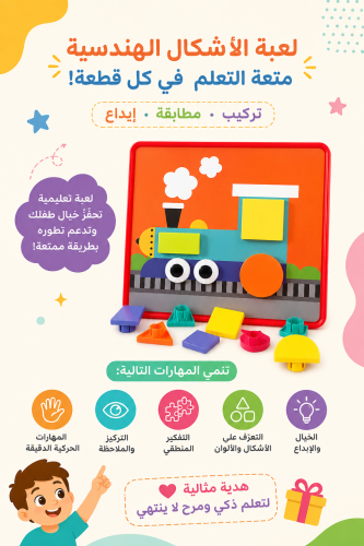 لعبة الصور والأشكال الهندسية تنمي لدى الطفل التركي...