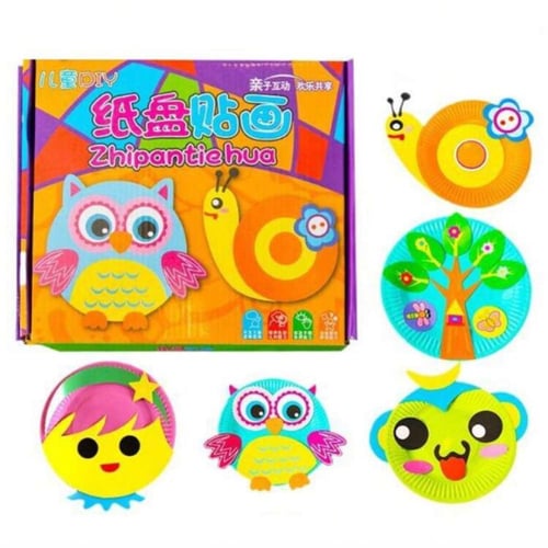 مجموعة الحرف اليدوية تتكون من عشر صحون ورقية لصنع...