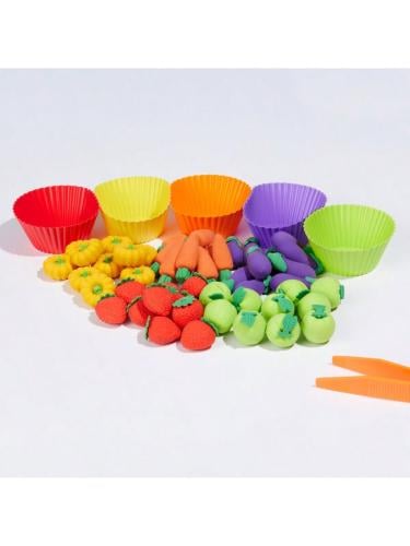 وسيلة تعليمية تصنيف الفواكهة حسب الألوان تساعد على...