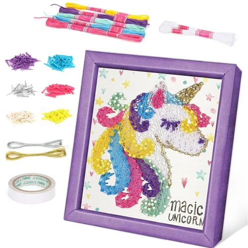 مجموعة الإبداع بالخيوط: لوحة يونيكورن