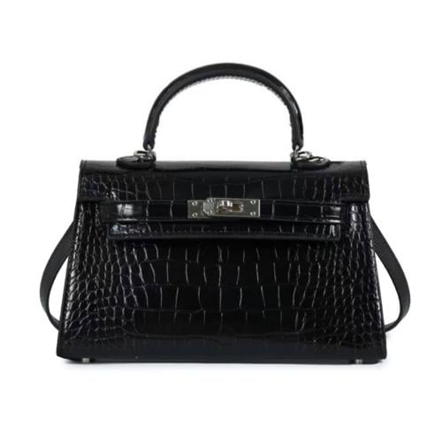 شنطة يد - اسود كروك