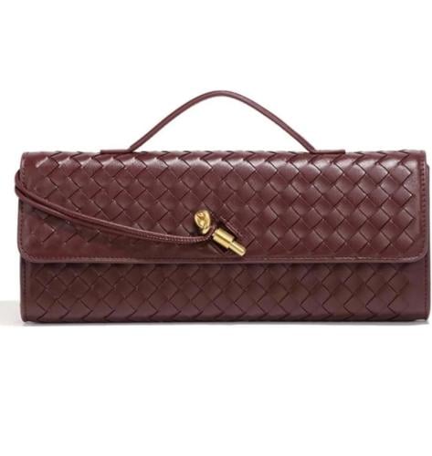 حقيبة بوتيقا آنديامو لونق كلاتش - عنابي