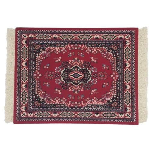 حصيرة سجادة ركن القهوة لون احمر