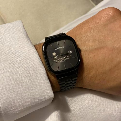 ساعة كاسيو رجالي بشعار السعودية