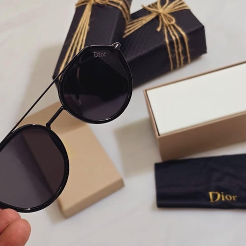 طقم نظارة ديور رجالي وقلم ديور فخم