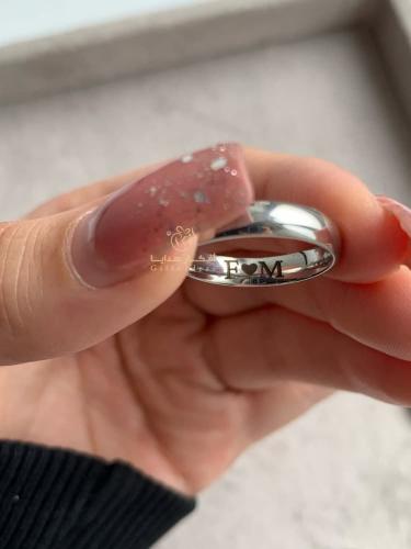 دبلة فضة ساده نسائي رجالي