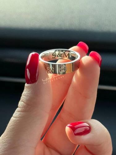 دبلة كارتير نسائي فضة