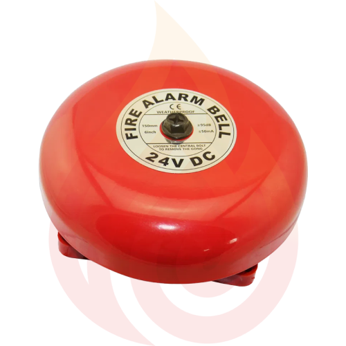 Alarm bell 6 inch red 24 volt