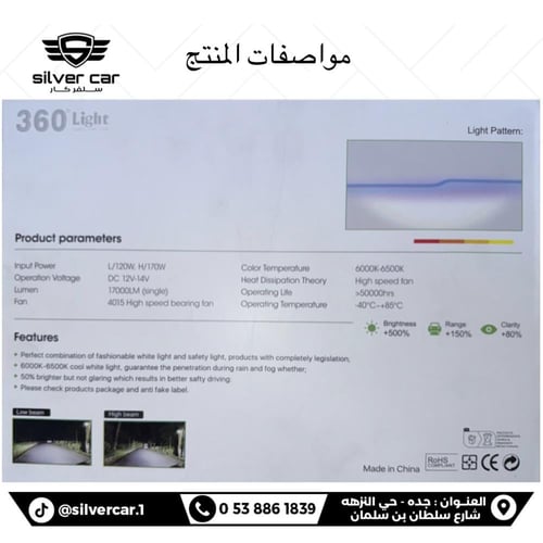 عدسات ليد ليزر مدمجة 360 light