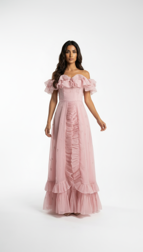 فستان ساكورا وردي نسائي فخم فساتين للمناسبات بأكما...