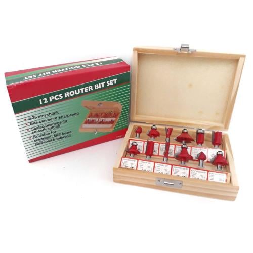 مجموعة راوتر بت 12 قطعة