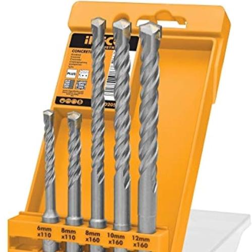 ingco طقم ريش ثقب حائط 5 قطع