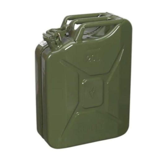 علبة وقود معدنية لتر بدون محقان