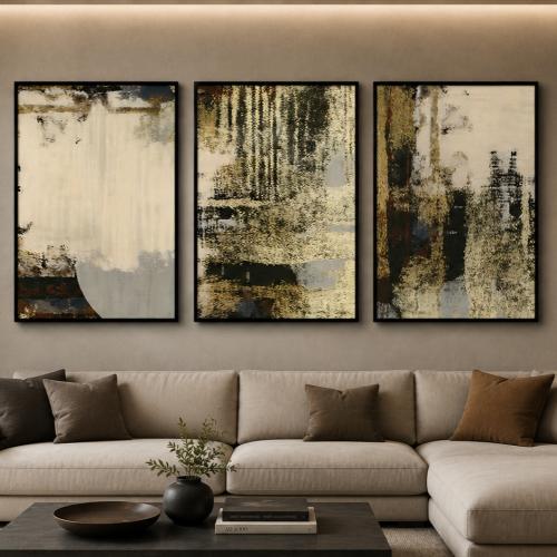 طقم من 3 لوحات مودرن