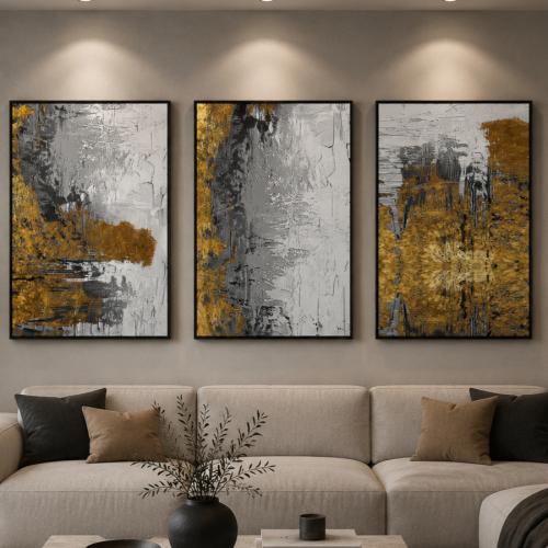 طقم من 3 لوحات مودرن