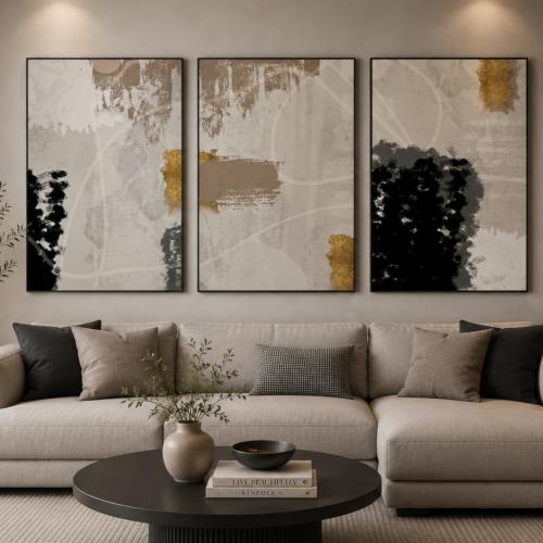 طقم من 3 لوحات مودرن