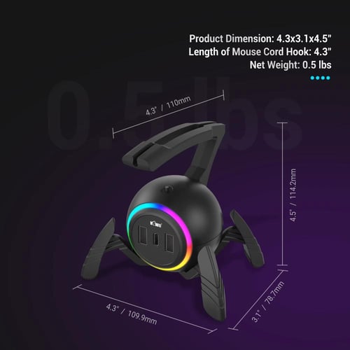 حامل سلك ماوس RGB