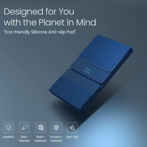 لوحة مفاتيح بلوتوث لاسلكية قابلة للطي وقابلة لإعاد...