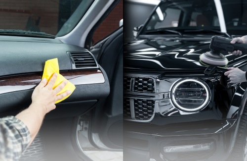 تلميع داخلي عميق + غسيل خارجي