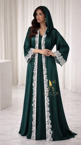 أنوثة زمرد الدانتيل